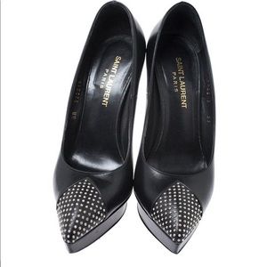 SAINT LAURENT heels with studded toe